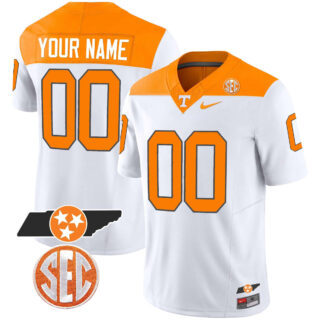 Custom Tennessee Volunteers 2023 Alternate Vapor Limited Custom Jersey V3 All Stitched White