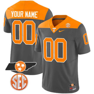 Custom Tennessee Volunteers 2023 Alternate Vapor Limited Jersey V3 All Stitched Anthracite