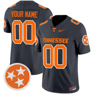 Custom Tennessee Volunteers 2024 Vapor Limited Jersey All Stitched Smokey Grey