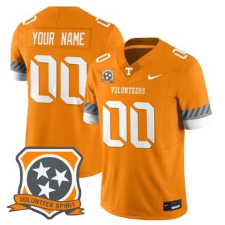 Custom Tennessee Volunteers 2025 Spirit Jersey All Stitched Orange