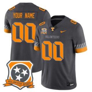 Custom Tennessee Volunteers 2025 Spirit Jersey All Stitched Smokey Gray