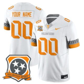 Custom Tennessee Volunteers 2025 Spirit Jersey All Stitched White