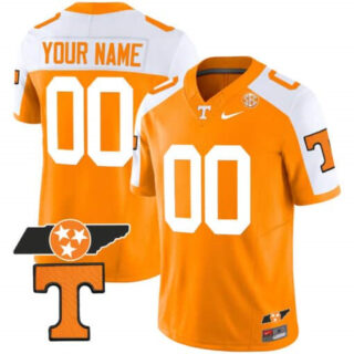 Custom Tennessee Volunteers Checkerboard & Alternate Jersey V2 All StitchedAlternate Orange