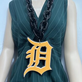 Detroit Tigers Oversized Superfan Chain Necklace