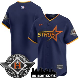 Men's Houston Astros 2025 City Connect Vapor Premier Limited Jersey All Stitched Navy