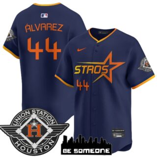 Men's Houston Astros 2025 City Connect Vapor Premier Limited Jersey All Stitched Navy Yordan alvarez #44