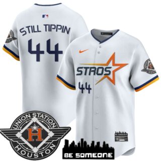 Men's Houston Astros 2025 City Connect Vapor Premier Limited Jersey All Stitched White Still Tippin #44
