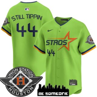 Men's Houston Astros 2025 City Connect Vapor Premier Limited Jersey All Stitched green Still Tippin #44