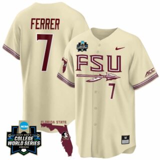 Men's Florida State Seminoles #7 Jaime Ferrer Jersey