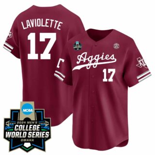 Men's Texas A&M Aggies #17 Laviolette Jersey