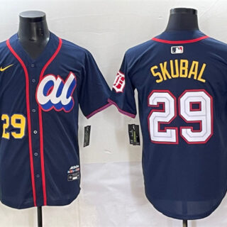 Men's American League #29 Tarik Skubal Navy 2025 All-Star Edition Limited Stitched Baseball Jersey