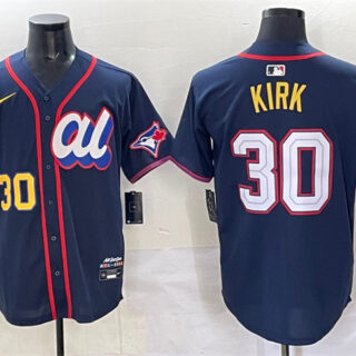 Men's American League #30 Alejandro Kirk Navy 2025 All-Star Edition Limited Stitched Baseball Jersey