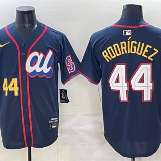 Men's American League #44 Julio Rodriguez Navy 2025 All-Star Edition Limited Stitched Baseball Jersey
