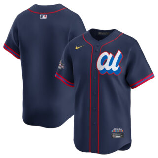 Men's American League Blank Navy 2025 All-Star Limited Stitched Baseball Jersey