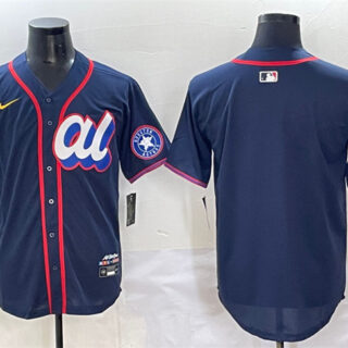 Men's American League Houston Astros Blank Navy 2025 All-Star Edition Limited Stitched Baseball Jersey