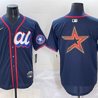 Men's American League Houston Astros Team Big Logo Navy 2025 All-Star Edition Limited Stitched Baseball Jerseys