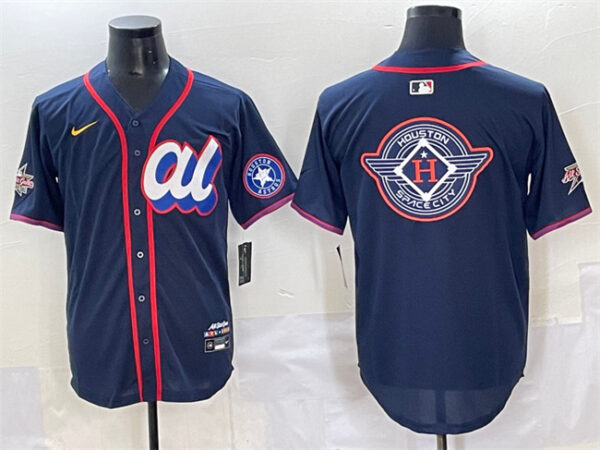 Men's American League Houston Astros Team Big Logo Navy 2025 All-Star Edition Limited Stitched Baseball Jerseys