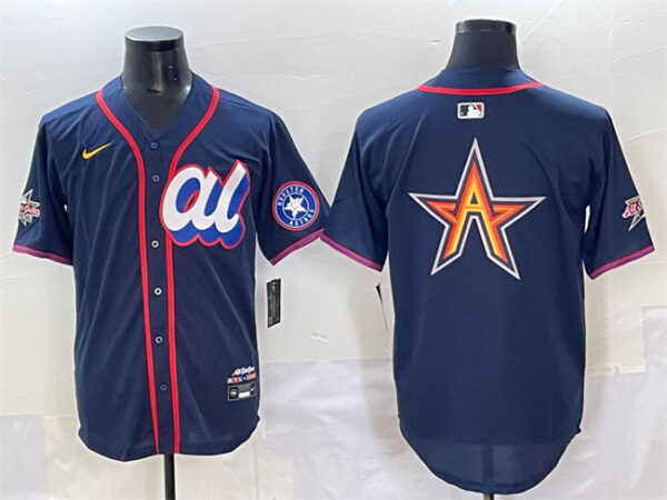 Men's American League Houston Astros Team Big Logo Navy 2025 All-Star Edition Limited Stitched Baseball Jerseys