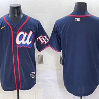Men's American League Tampa Bay Rays Blank Navy 2025 All-Star Edition Limited Stitched Baseball Jersey