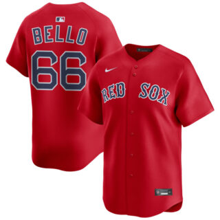 Men's Boston Red Sox #66 Brayan Bello Red 2024 Alternate Limited Stitched Baseball Jersey