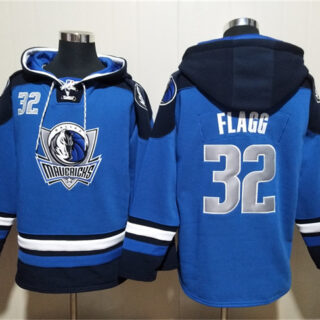 Men's Dallas Mavericks #32 Cooper Flagg Blue Navy Ageless Must-Have Lace-Up Pullover Hoodie