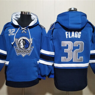 Men's Dallas Mavericks #32 Cooper Flagg Navy Ageless Must-Have Lace-Up Pullover Hoodie