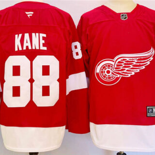 Men's Detroit Red Wings #88 Patrick Kane Red 2024-25 Stitched Jersey