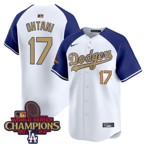 Men's Dodgers 2025 Gold Vapor Premier Limited Jersey All Stitched Alternate Shohei Ohtani #17