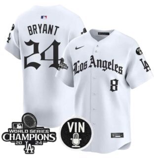 Men's Dodgers 2025 LA Gothic Style Vapor Premier Limited Jersey All Stitched Kobe Bryant #24-8