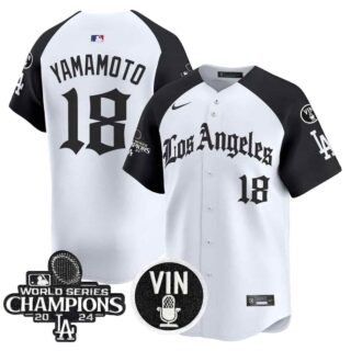 Men's Dodgers 2025 LA Gothic Style Vapor Premier Limited Jersey All Stitched Yamamoto #18