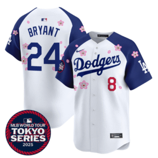 Men's Dodgers Tokyo Series 2025 Vapor Premier Limited Jersey Stitched Alternate Kobe Bryant #24