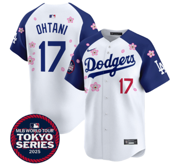 Men's Dodgers Tokyo Series 2025 Vapor Premier Limited Jersey Stitched Alternate Shohei Ohtani #17