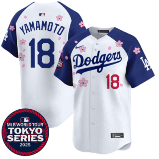 Men's Dodgers Tokyo Series 2025 Vapor Premier Limited Jersey Stitched Alternate Yamamoto #18