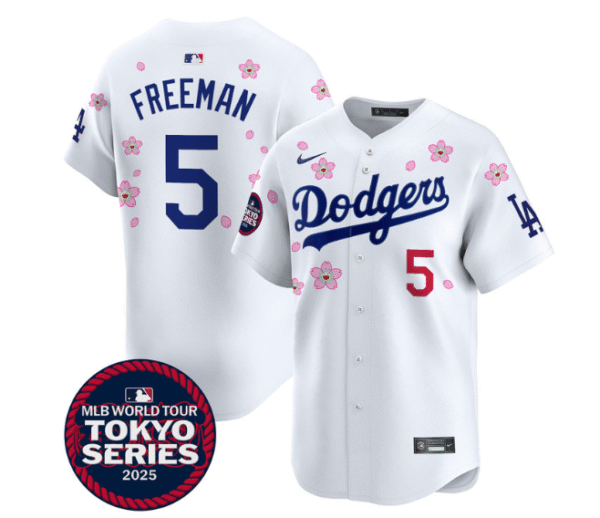 Men's Dodgers Tokyo Series 2025 Vapor Premier Limited Jersey Stitched Freddie Freeman #5