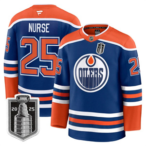 Men's Edmonton Oilers 2025 Stanley Cup Final Premium Jersey All Stitched #25 Darnell Nurse