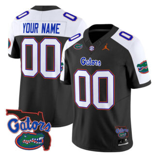 Men's Florida Gators ACTIVE PLAYER Custom Black Alternate 2024 F.U.S.E. Florida Patch Vapor Limited Stitched Football Jersey