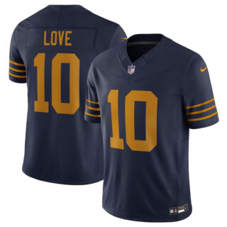 Men's Green Bay Packers #10 Jordan Love Navy The 1923 Classic Vapor F.U.S.E. Limited Stitched Football Jersey