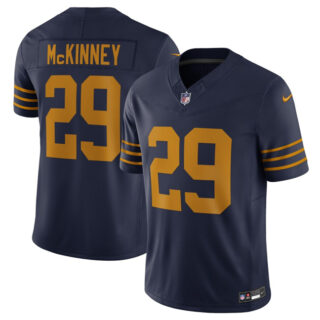 Men's Green Bay Packers #29 Xavier McKinney Navy The 1923 Classic Vapor F.U.S.E. Limited Stitched Football Jersey