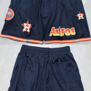 Men's Houston Astros Navy Shorts(Run Small)