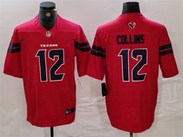 Men's Houston Texans #12 Nico Collins Red Vapor Untouchable Stitched Football Jersey