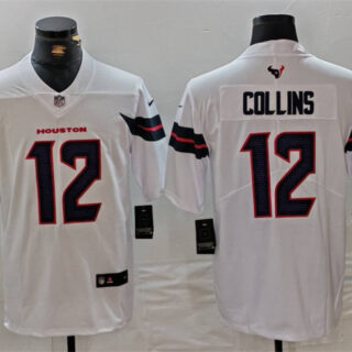 Men's Houston Texans #12 Nico Collins White Vapor Untouchable Stitched Football Jersey