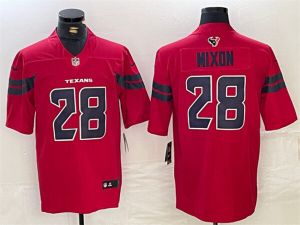 Men's Houston Texans #28 Joe Mixon Red Vapor Untouchable Stitched Football Jersey