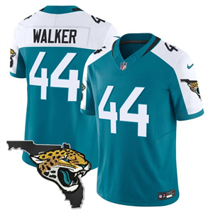 Men's Jacksonville Jaguars Florida Patch Vapor Jersey All Stitched Travon Walker 44