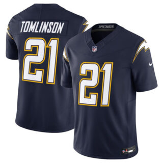 Men's Los Angeles Chargers #21 LaDainian Tomlinson Navy 2025 F.U.S.E. Alternate Vapor Limited Stitched Football Jersey