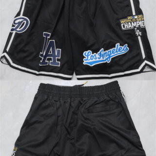 Men's Los Angeles Dodgers Black Shorts (Run Small)