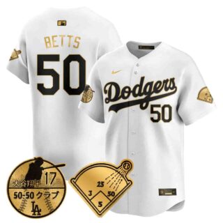 Men's Los Angeles Dodgers Vapor Limited Jersey Shohei Ohtani Patch All Stitched Mookie Betts #50