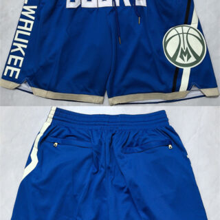Men's Milwaukee Bucks Royal Shorts (Run Small)