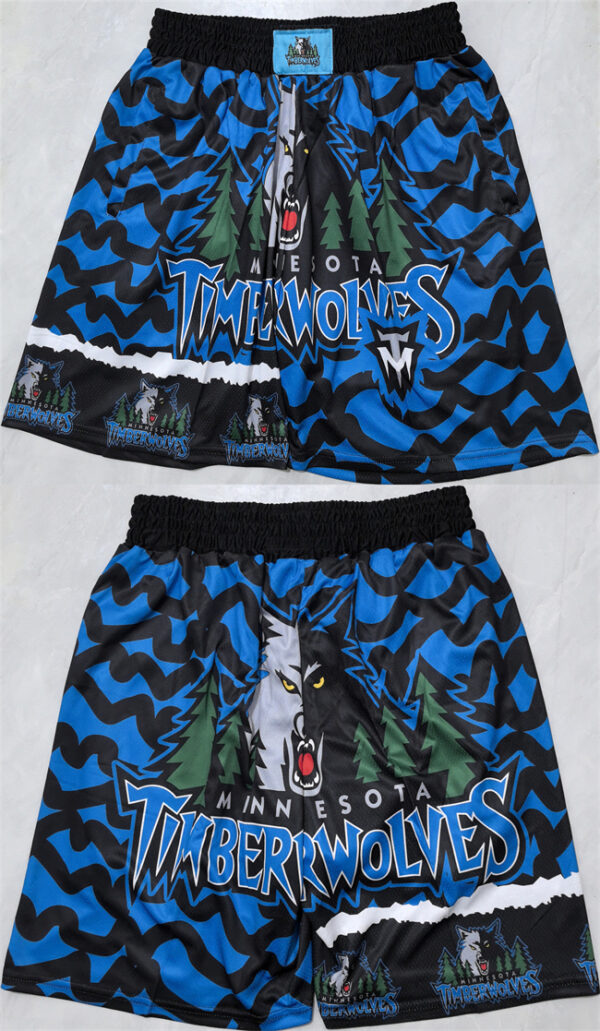 Men's Minnesota Timberwolves Black 2025 Shorts (Run Small)