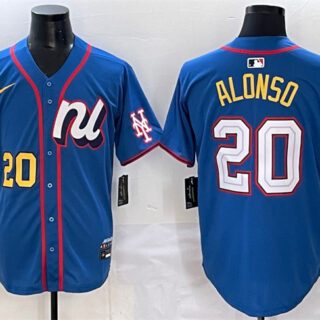 Men's National League #20 Pete Alonso Blue 2025 All-Star Edition Limited Stitched Baseball Jersey
