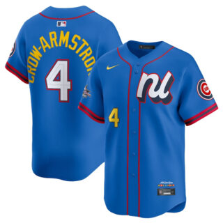 Men's National League #4 Pete Crow-Armstrong Blue 2025 All-Star Edition Limited Stitched Baseball Jersey